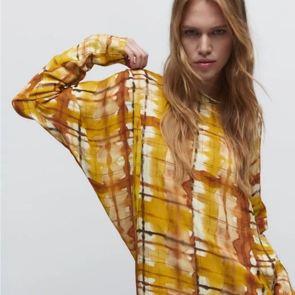 NWT ZARA MULTI COLOR MIDI SZ XS - Picture 3 of 9